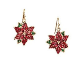 Avon Studio 1886 Poinsettia Earrings. New in box!